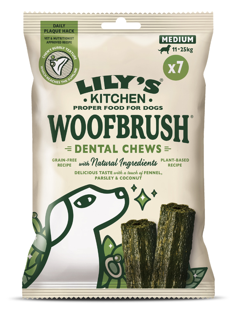 Lilys Kitchen Woofbrush Dental Chews Medium – imagem secundária 1