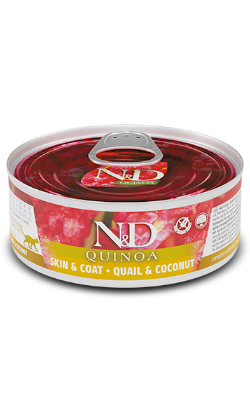 N&D Quinoa Cat Skin & Coat Quail & Coconut Adult