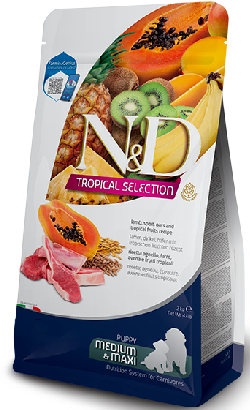 N&D Tropical Selection Lamb & Tropical Fruits Puppy Medium Maxi