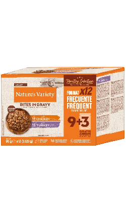 Natures Variety Cat Pedaços em Molho Multipack Frango & Peru