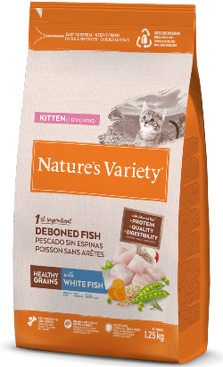 Natures Variety Kitten Healthy Grains Peixe Branco