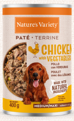 Natures Variety Paté Medium Maxi Frango & Vegetais