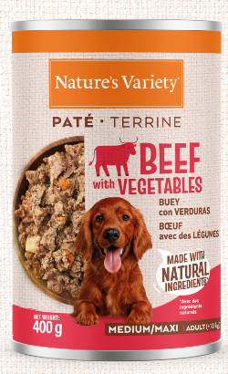 Natures Variety Paté Medium Maxi Vaca & Vegetais