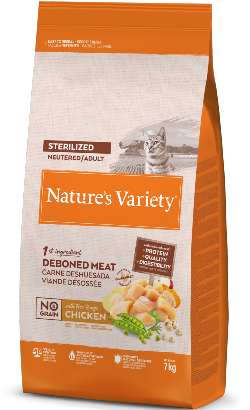 Natures Variety Sterilized Adult Cat No Grain Frango do Campo