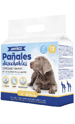 Nayeco Fraldas Descartáveis para Cães Macho – imagem secundária 1