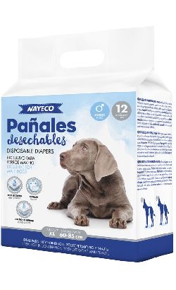 Nayeco Fraldas Descartáveis para Cães Macho – imagem secundária 3