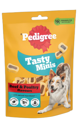 Pedigree Tasty Minis Chewy Slices Beef & Poultry – imagem principal