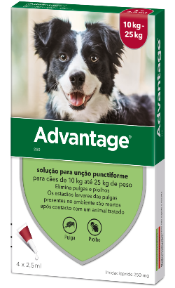 Pipetas antiparasitárias Advantage 250 Cão 10 - 25 Kg para cão – imagem principal