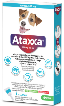 Pipetas antiparasitárias Ataxxa 1,0 ml Cão 4 - 10 Kg para cão – imagem principal