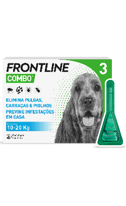Pipetas antiparasitárias Frontline Combo Cão 10-20 Kg