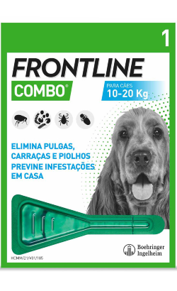 Pipetas antiparasitárias Frontline Combo Cão 10-20 Kg Monopipeta