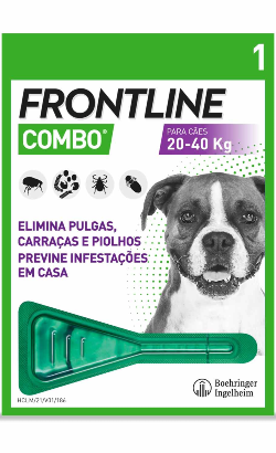 Pipetas antiparasitárias Frontline Combo Cão 20-40 Kg Monopipeta