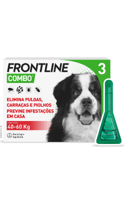 Pipetas antiparasitárias Frontline Combo Cão 40-60 Kg