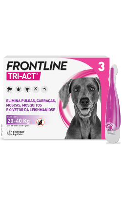 Pipetas antiparasitárias Frontline Tri-Act Cão 20-40 kg