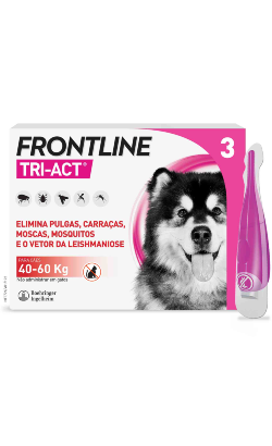 Pipetas antiparasitárias Frontline Tri-Act Cão 40-60 kg