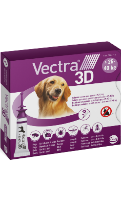 Pipetas antiparasitárias Vectra 3D Cão L 25 - 40 Kg para cão – imagem principal