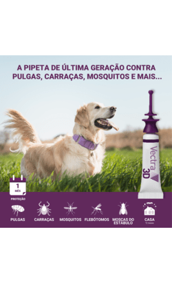Pipetas antiparasitárias Vectra 3D Cão XL > 40 Kg para cão – imagem secundária 1