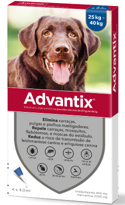 Pipetas para Cão Advantix 25 - 40 Kg