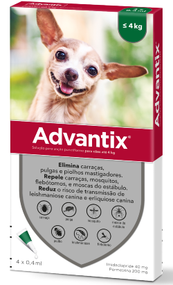 Pipetas para Cão Advantix < 4 Kg – imagem principal