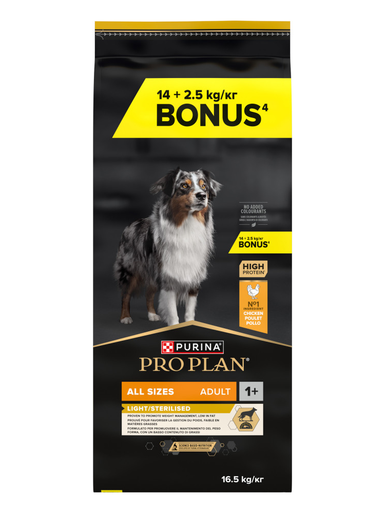 Pro Plan All Size Adult Light / Sterilised Chicken - Bónus