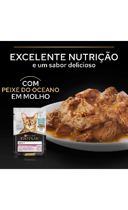 Pro Plan Cat Adult Delicate Digestion with Ocean Fish in Gravy – imagem secundária 3