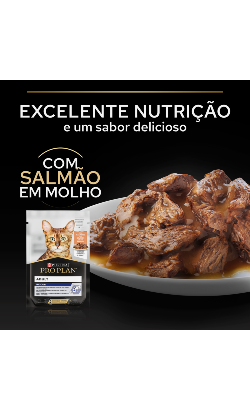 Pro Plan Cat Adult Indoor with Salmon in Gravy – imagem secundária 3