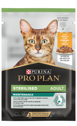 Pro Plan Cat Adult Sterilised Maintenance with Chicken in Gravy – imagem secundária 1