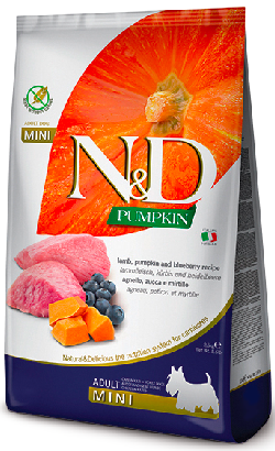 Ração para cão N&D Pumpkin Lamb & Blueberry Adult Mini