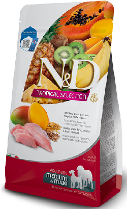 Ração para cão N&D Tropical Selection Chicken Adult Medium Maxi