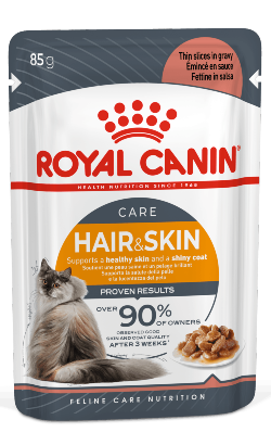 Royal Canin Cat Hair & Skin in Gravy