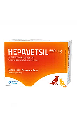 Suplemento para Cão e Gato Hepavetsil 550 mg | Raças Pequenas e Gatos – imagem principal