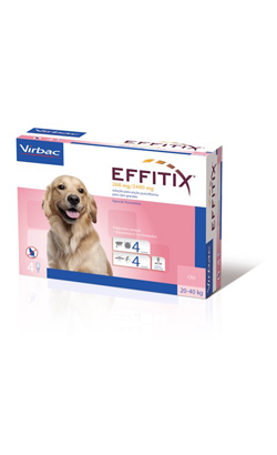 Suplemento Virbac Dog Effitix -L- Spot-On 20-40 kg para cão – imagem principal