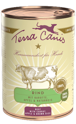 Terra Canis Vaca com Cenoura, Maçã e Arroz Integral – imagem principal