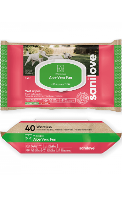 Toalhetes Biodegradáveis Sanilove Wipes Aloe Vera Fun Perfume – imagem principal
