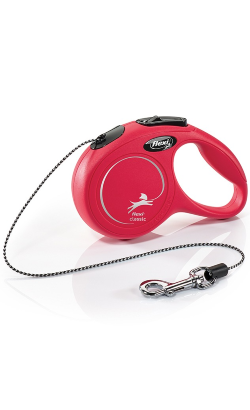 Trela para cão Flexi Classic Cord | Red – imagem secundária 1