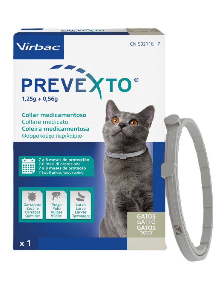 Virbac Prevexto Coleira Medicamentosa para Gatos