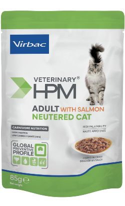 Virbac HPM Adult Neutered Cat with Salmon