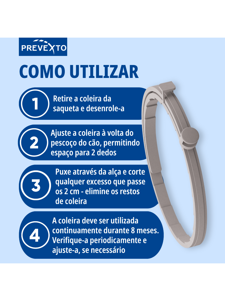 Virbac Prevexto Coleira Medicamentosa para Cães Grandes – imagem secundária 5
