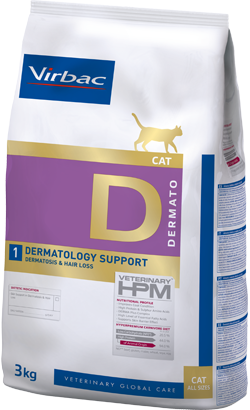 Virbac Veterinary HPM D1 Cat Dermatology Support – imagem principal